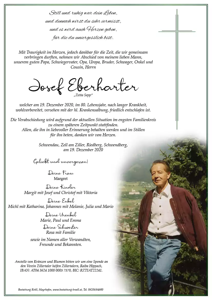 Parte von Josef Eberharter